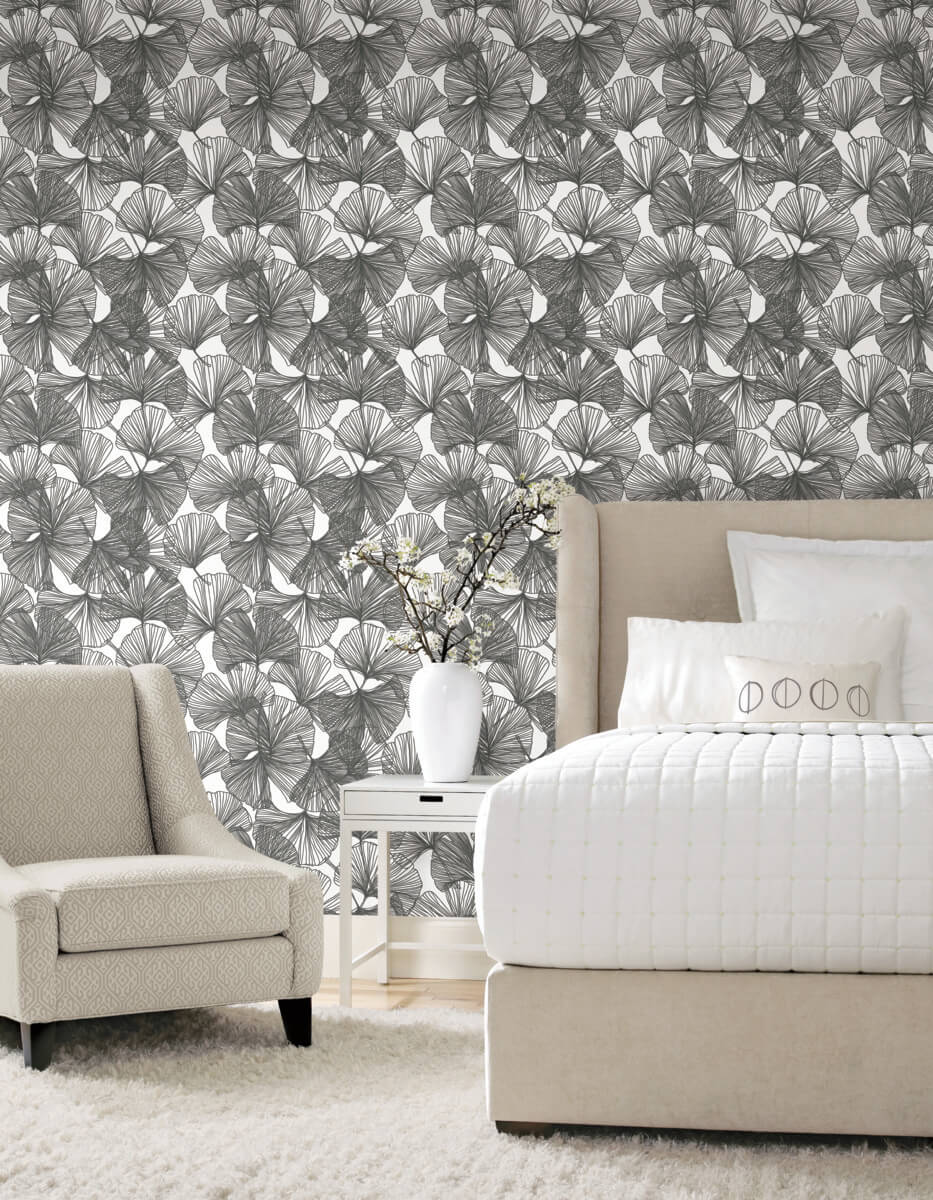 Ginkgo Leaves Peel & Stick Wallpaper
