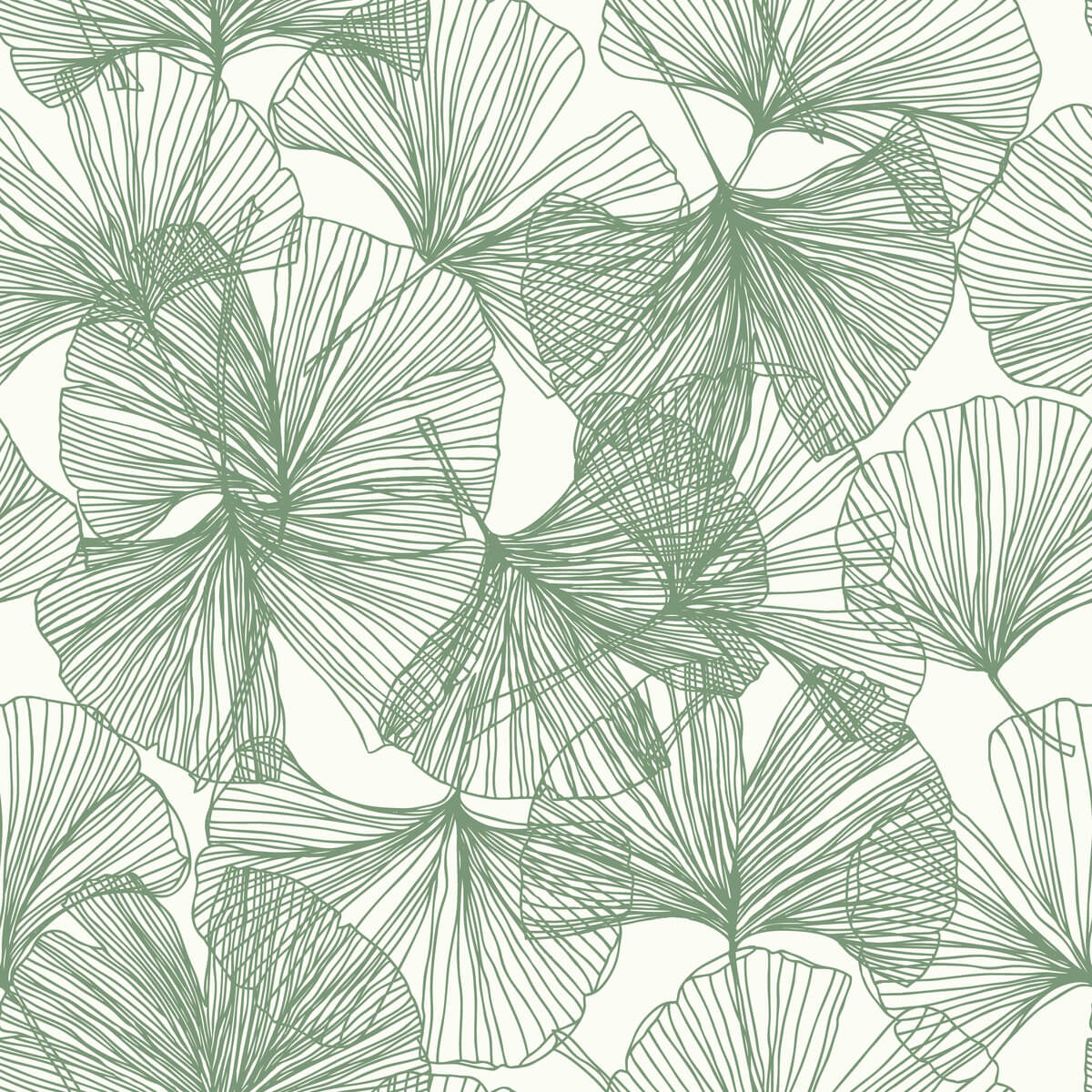 Ginkgo Leaves Peel & Stick Wallpaper