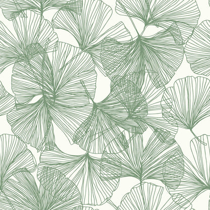 Ginkgo Leaves Peel & Stick Wallpaper