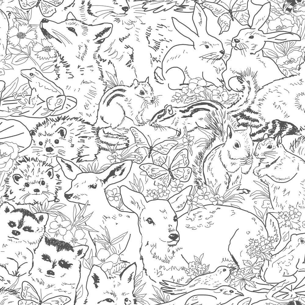Woodland Animals Peel & Stick Wallpaper