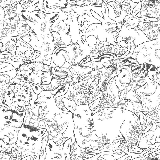 Woodland Animals Peel & Stick Wallpaper