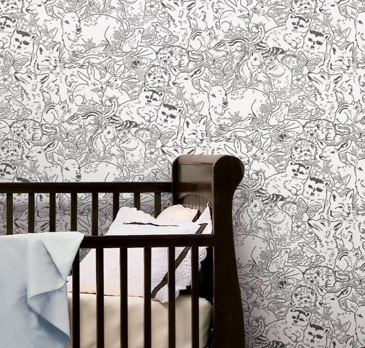 Woodland Animals Peel & Stick Wallpaper