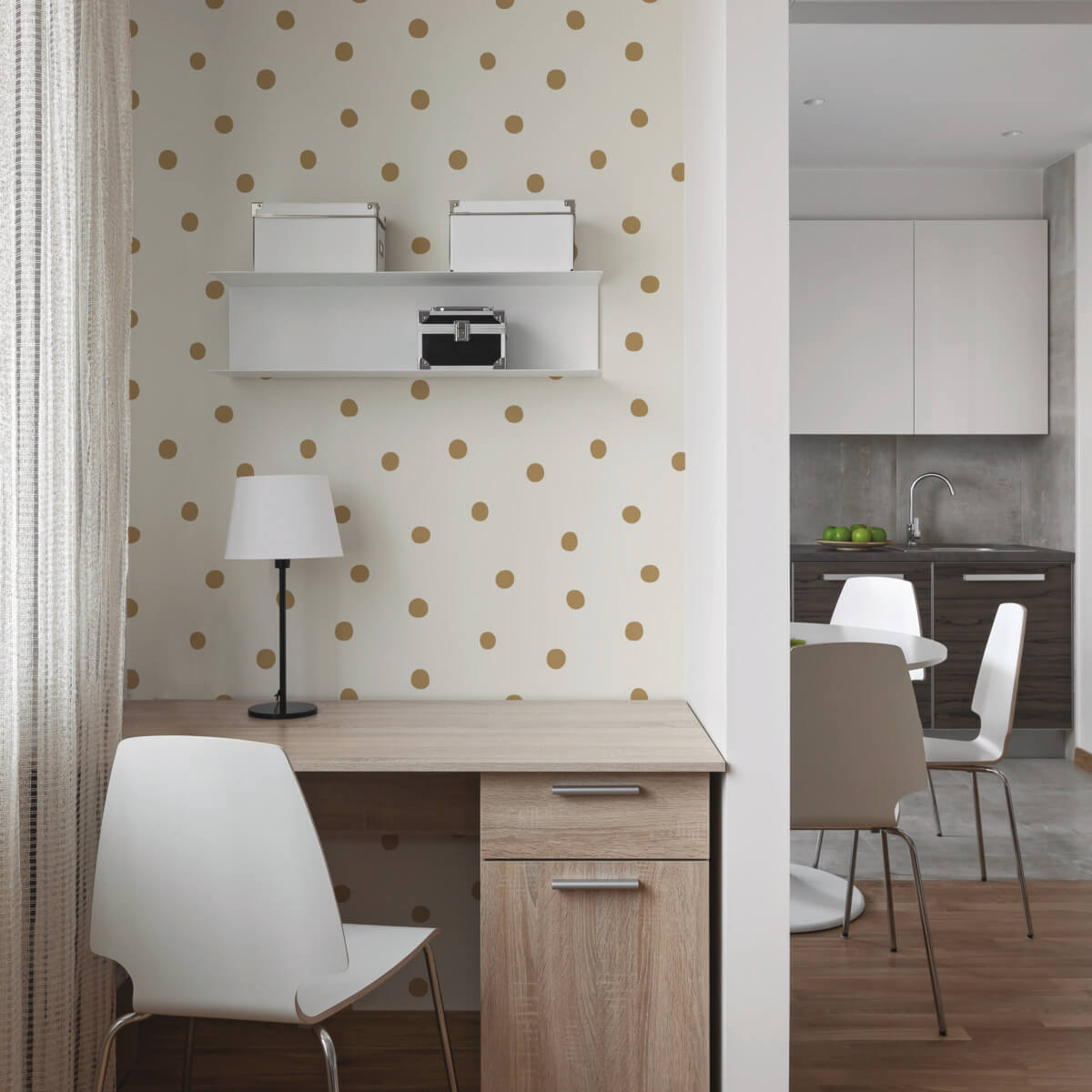 Large Dots Peel & Stick Wallpaper