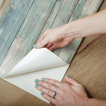 Distressed Wood Peel & Stick Wallpaper