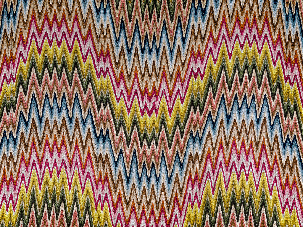 Rouen (flame stitch) – thick thread Multi