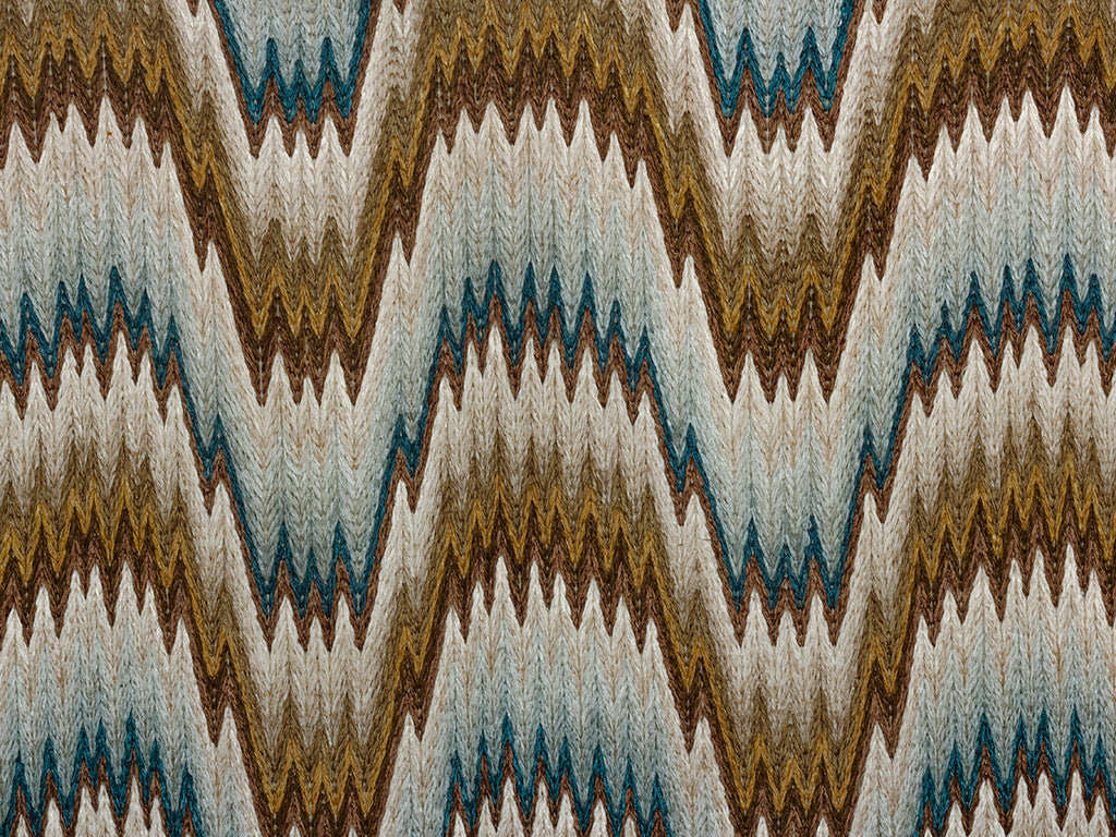 Rouen (flame stitch) – thin thread Blue
