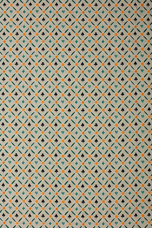 Rouen Fabric by James Malone in Blue Sol