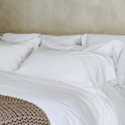 Classic Fitted Sheet - In White - Cal King