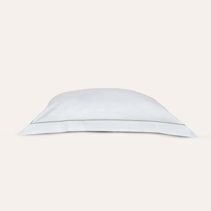 Serene Euro Sham - with Stitch in Sage