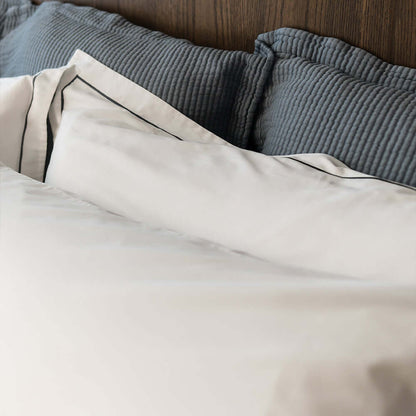 Serene Euro Sham - with Stitch in Coast