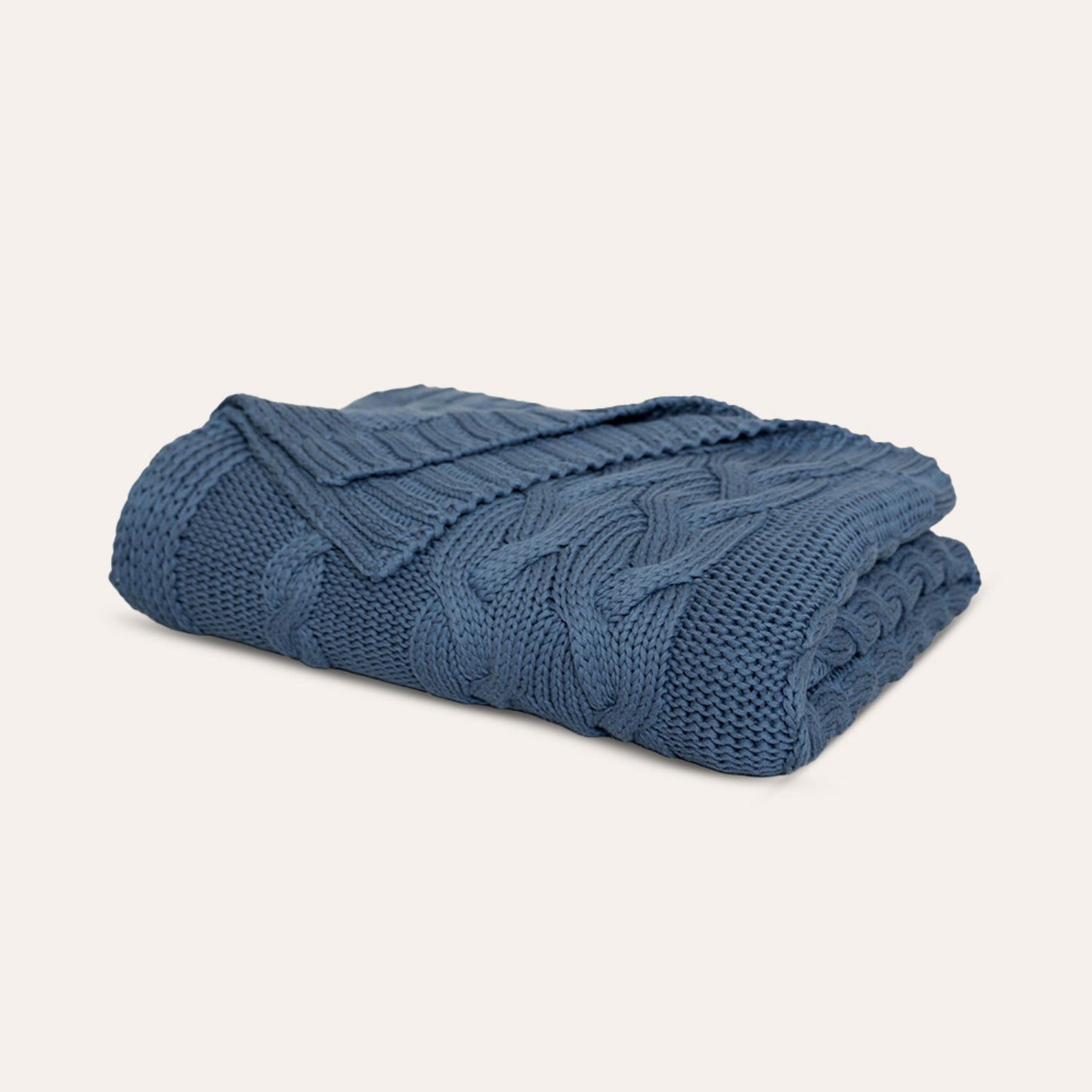 Drift Throw Blanket - in Bluestone