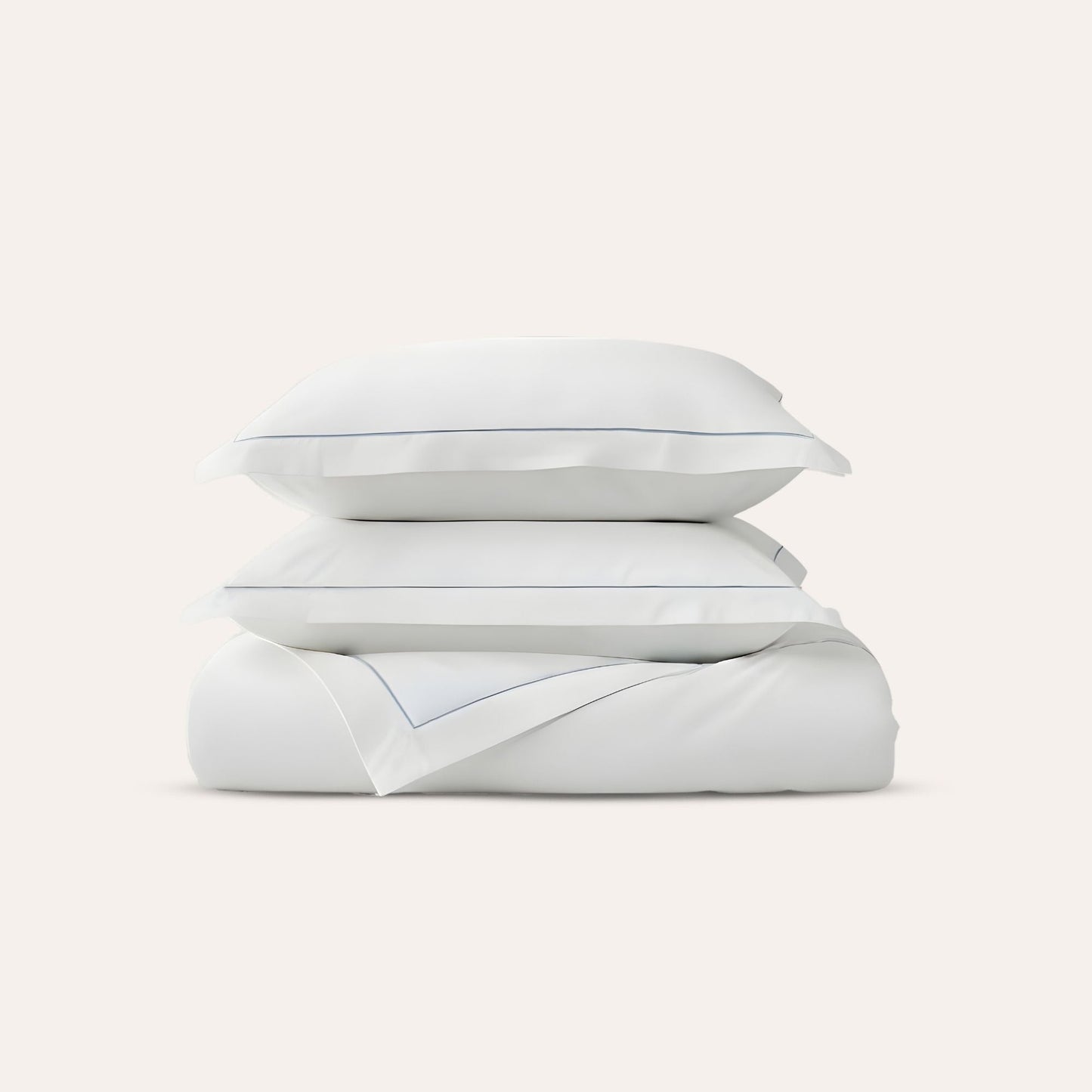 Serene Duvet Cover Set - with Stitch in Coast - Cal King