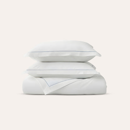 Serene Duvet Cover Set - with Stitch in Coast - Cal King