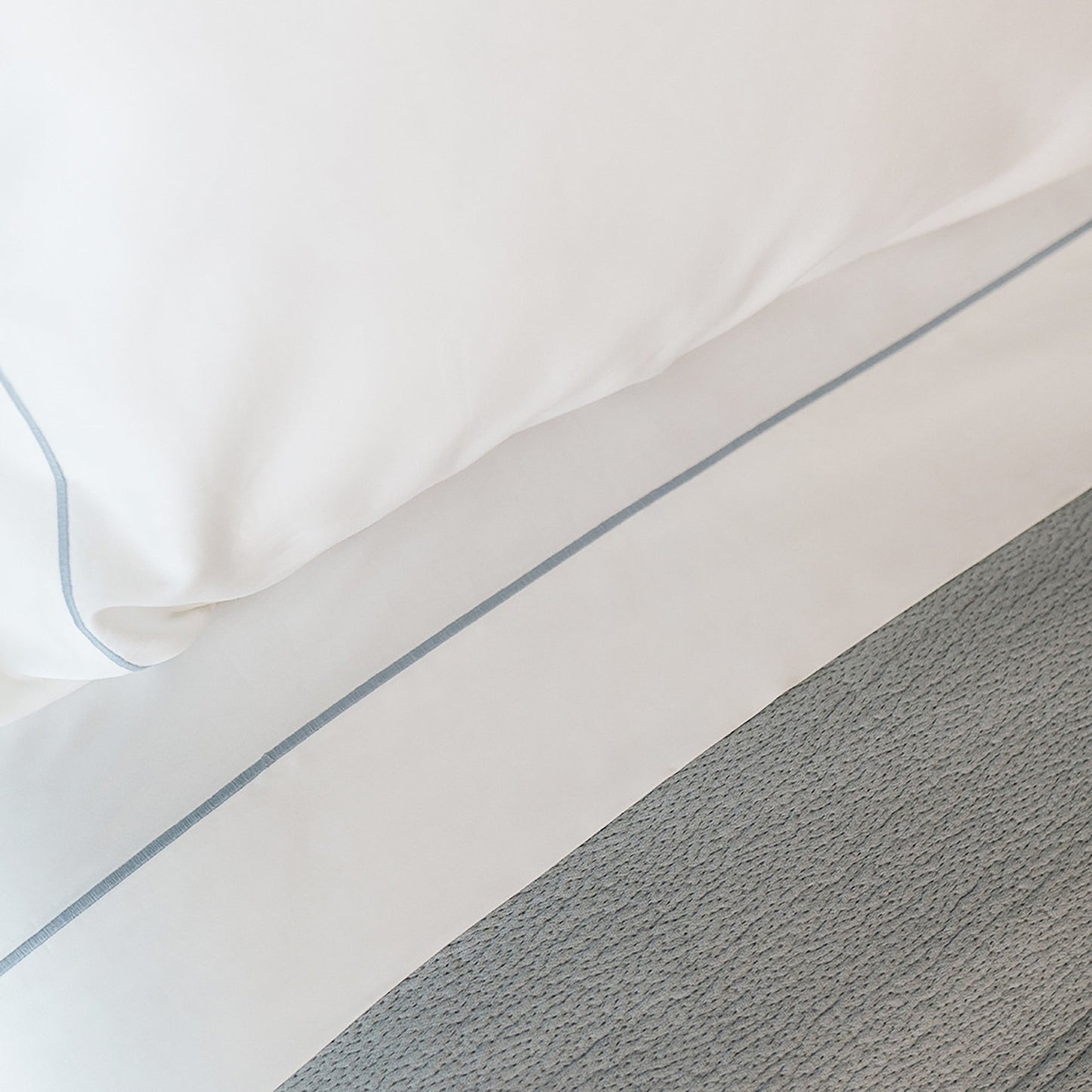 Serene Duvet Cover Set - with Stitch in Slate - Full