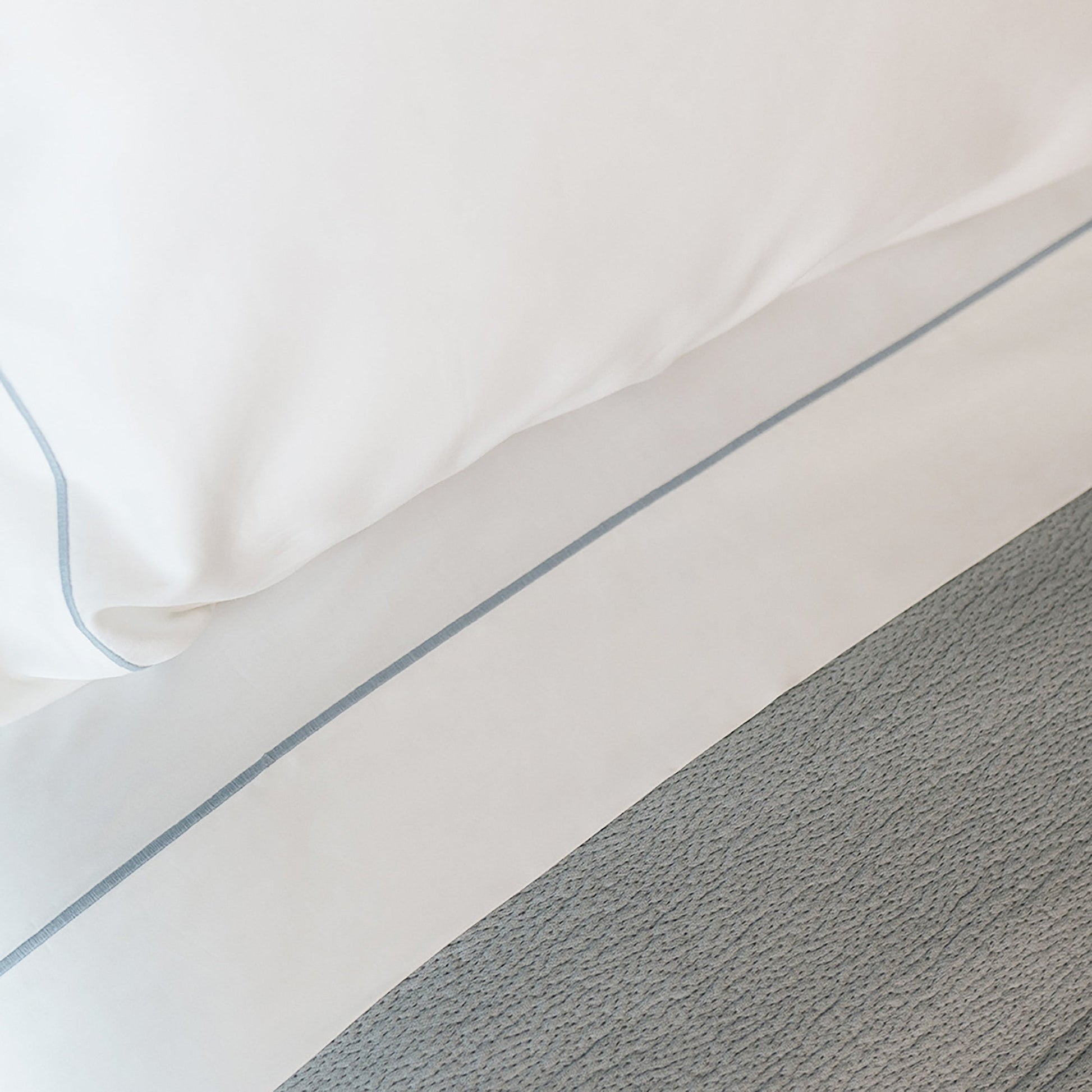 Serene Duvet Cover Set - with Stitch in Slate - Full