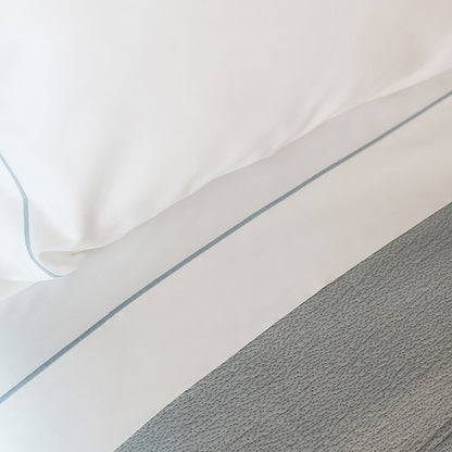 Serene Duvet Cover Set - with Stitch in Slate - Full