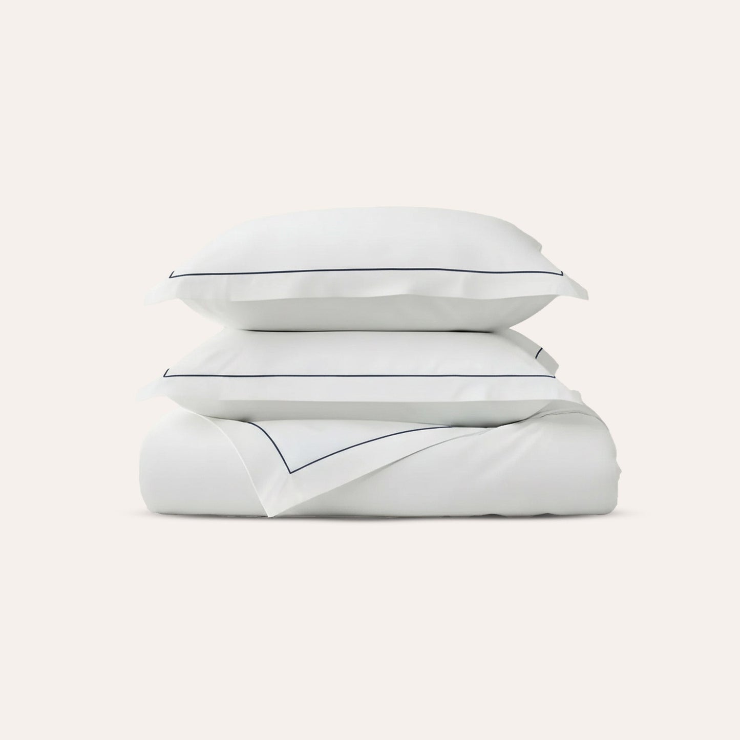 Serene Duvet Cover Set - with Stitch in Slate - King