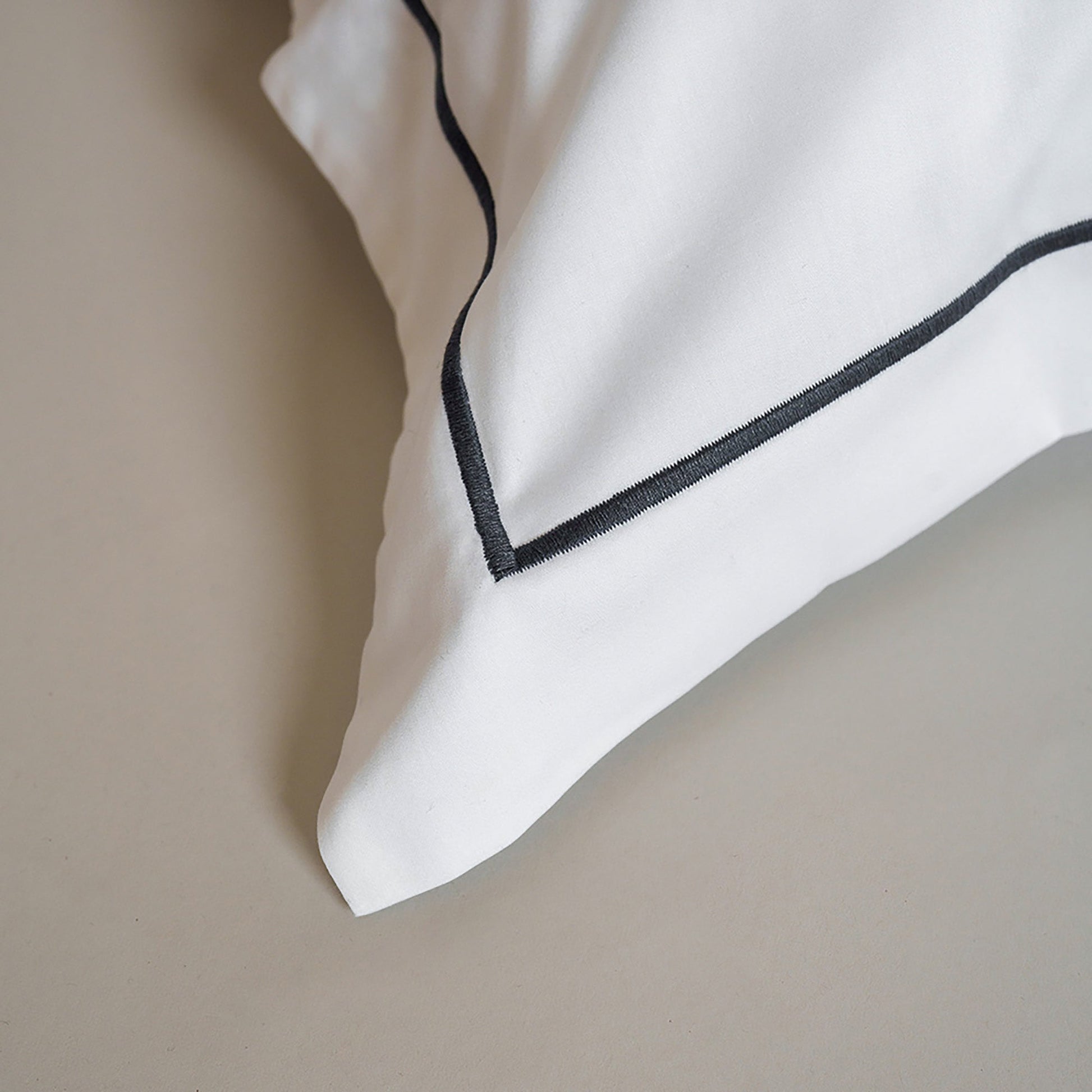Serene Duvet Cover Set - with Stitch in Slate - Queen