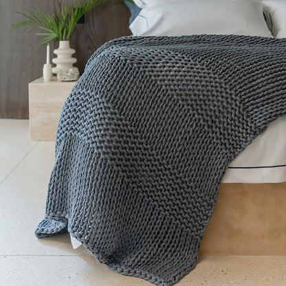 Still Throw Blanket - in Chestnut