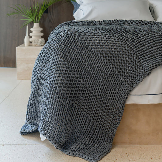 Still Throw Blanket - in Chestnut