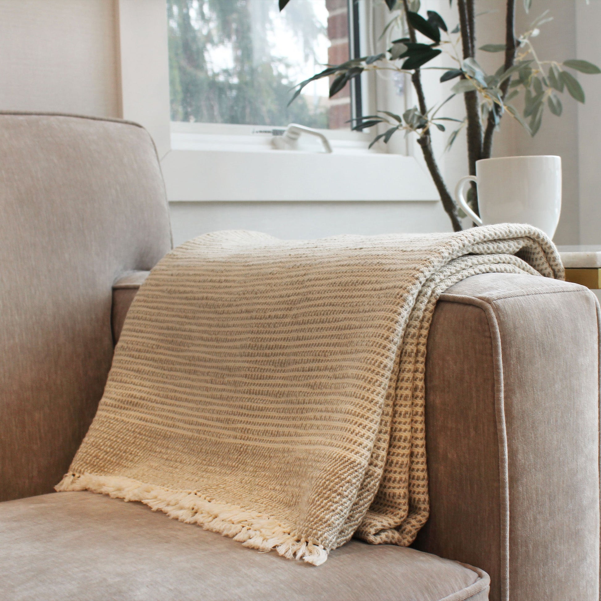 Ceremony Throw Blanket - Espresso