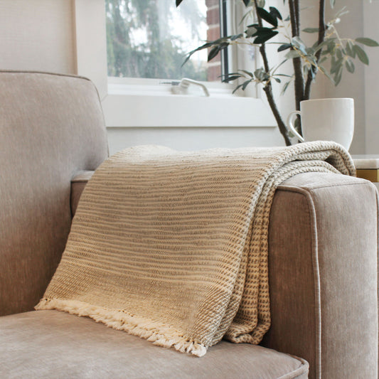 Ceremony Throw Blanket - Espresso
