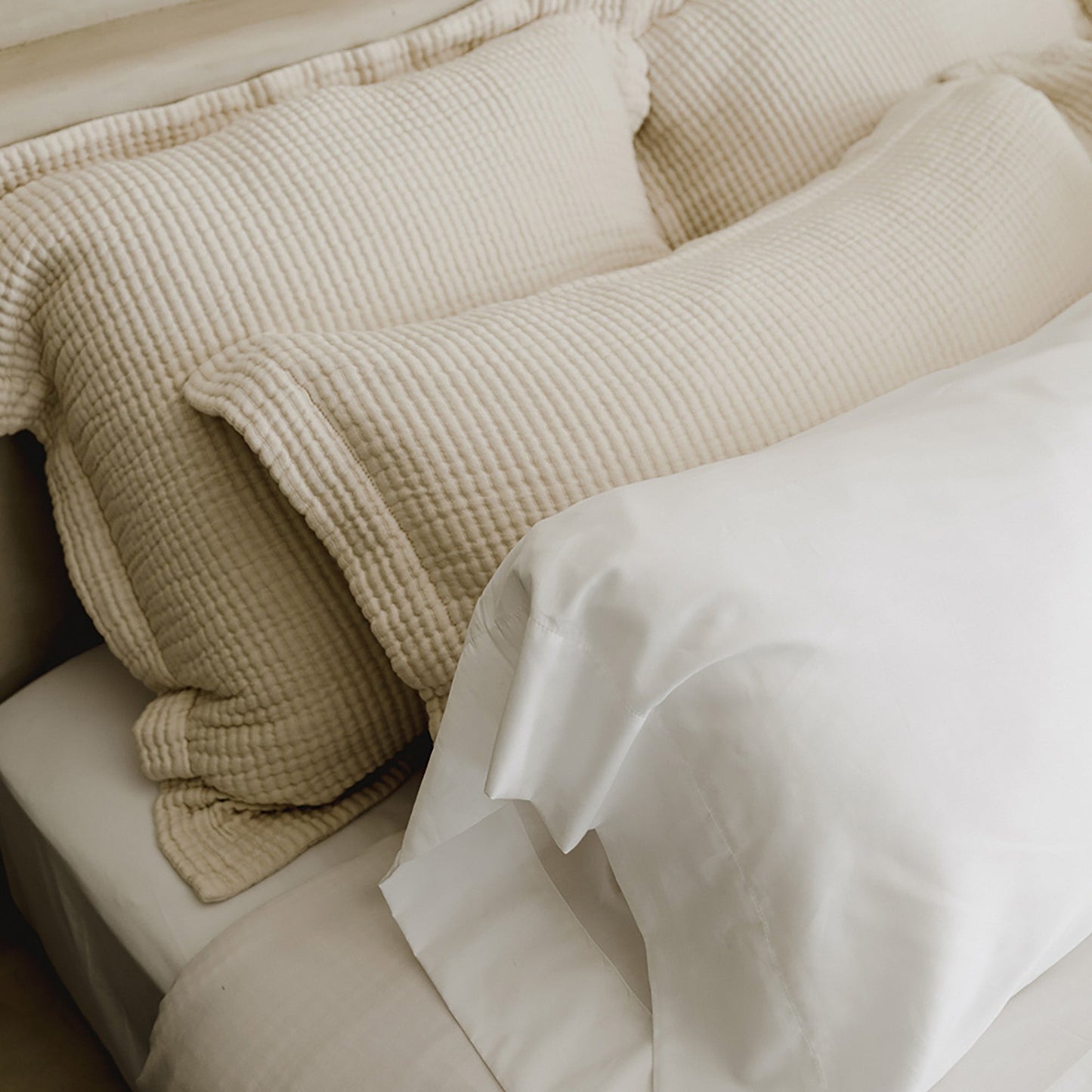 Murmur Pillow Sham - in Flax - King
