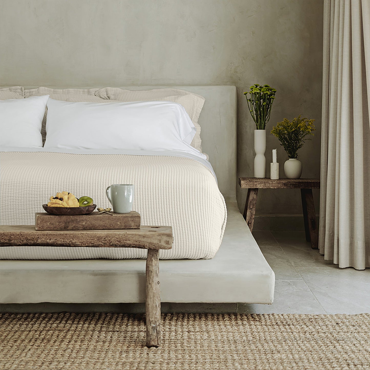 Murmur Quilt - in Flax - Full/Queen