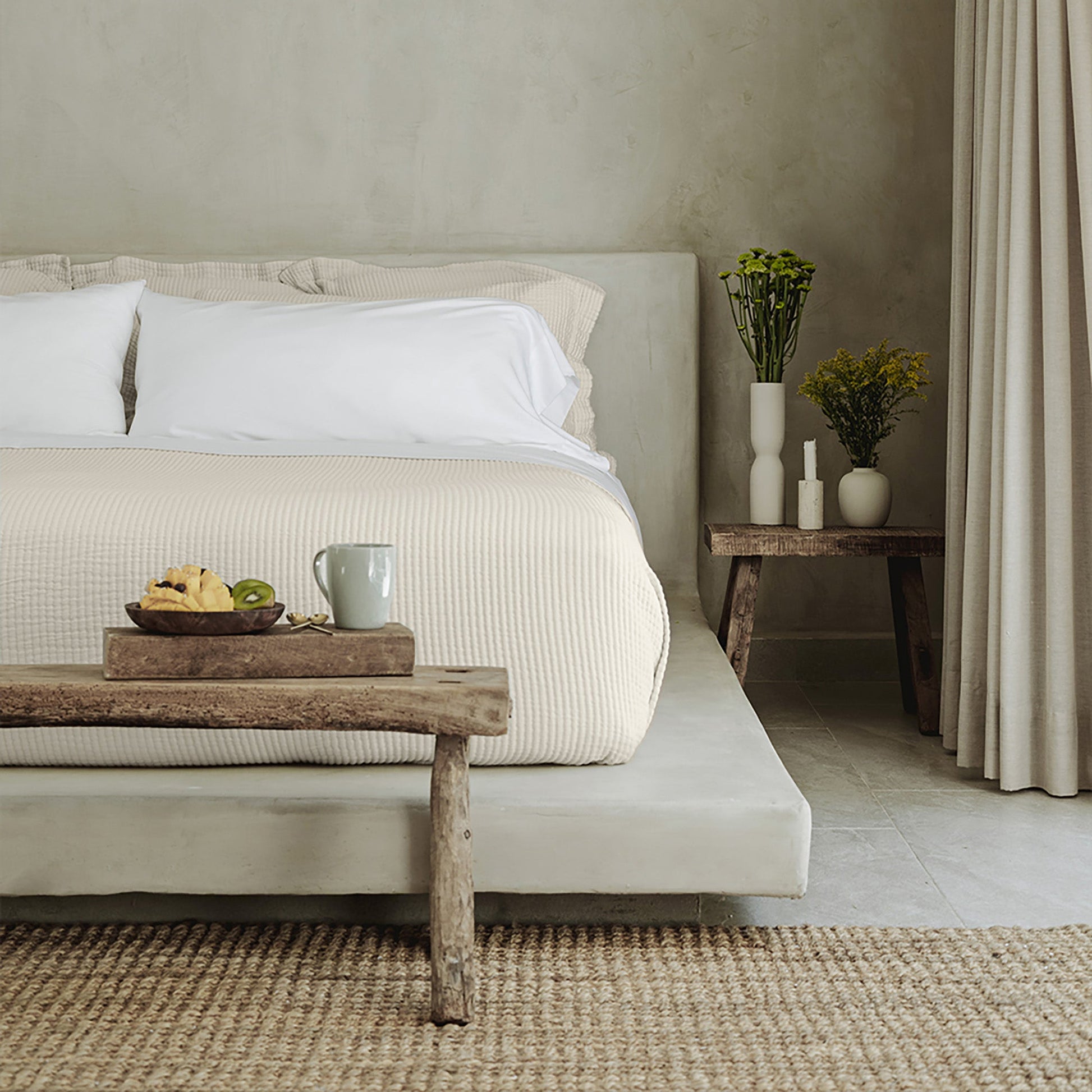 Murmur Quilt - in Flax - Full/Queen