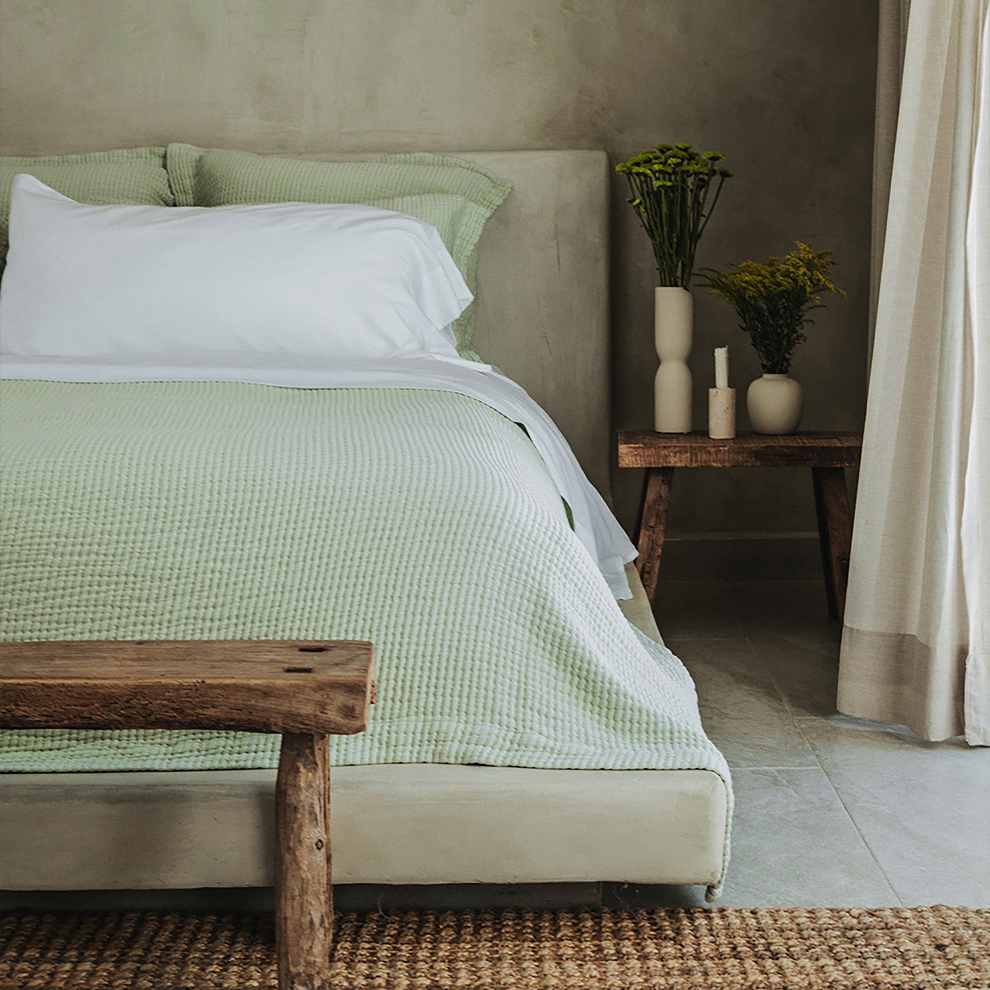 Murmur Quilt - in Sage - Full/Queen