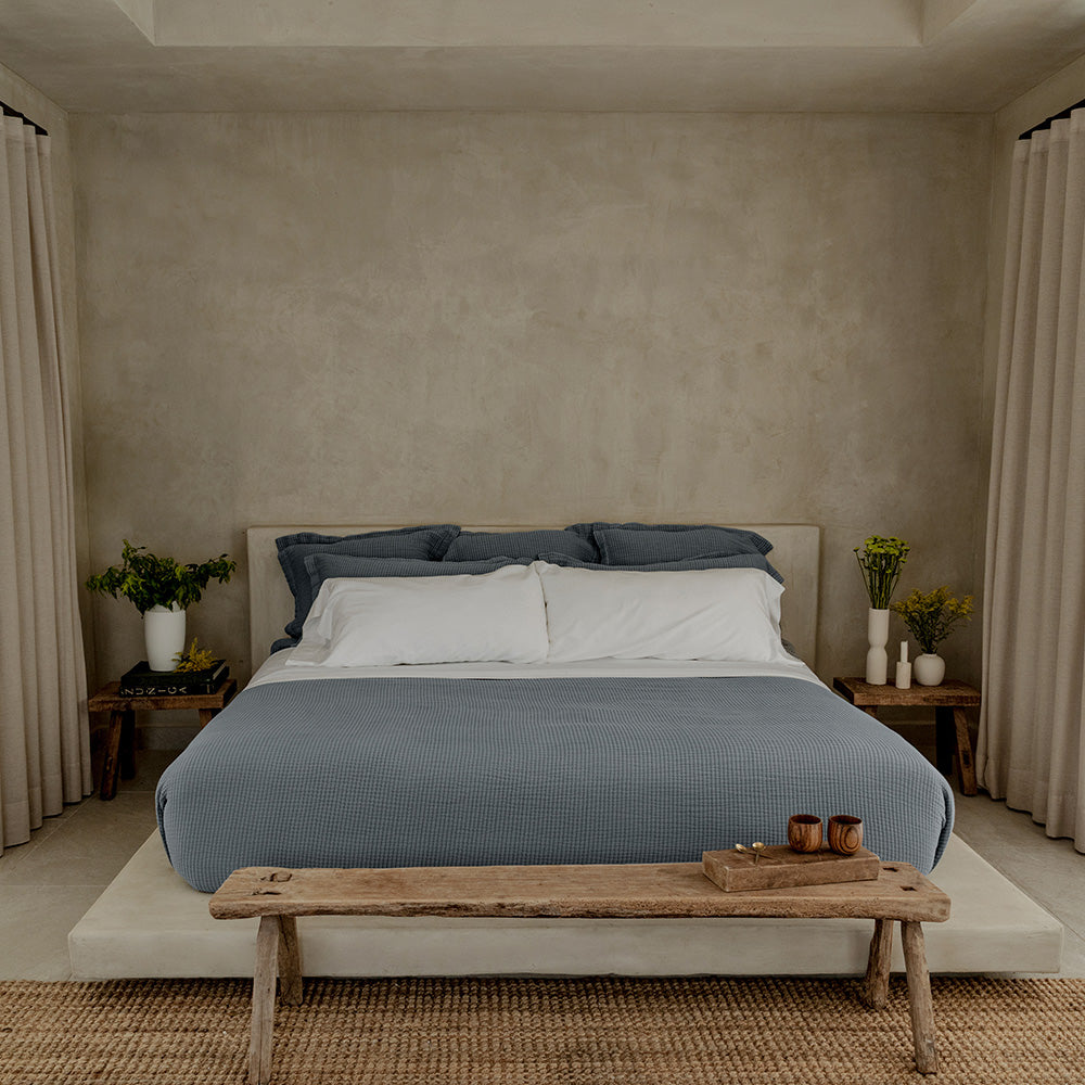 Murmur Quilt - in Slate - Full/Queen