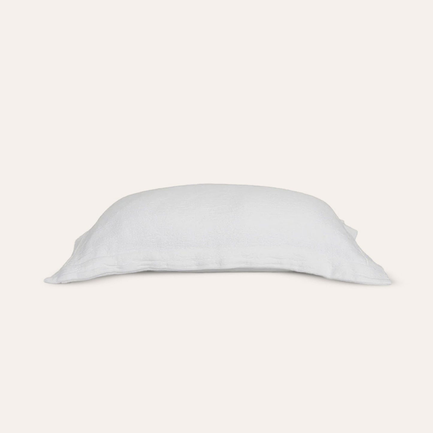 Waves Pillow Sham - in White - King