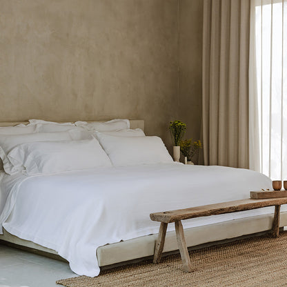 Waves Quilt - In White - Full/Queen