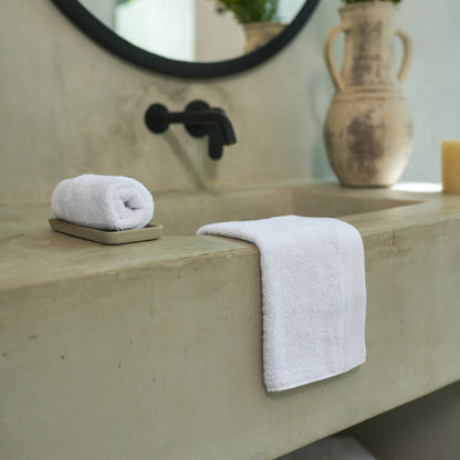 Oasis Washcloths Pair in White
