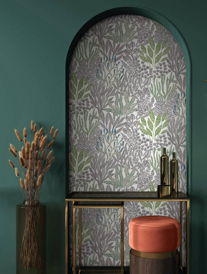 Coral Leaves Wallpaper