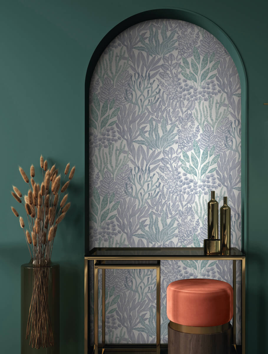 Coral Leaves Wallpaper