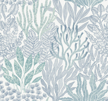 Coral Leaves Wallpaper