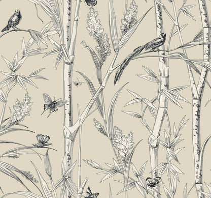 Bambou Toile Wallpaper