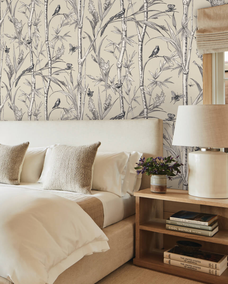 Bambou Toile Wallpaper