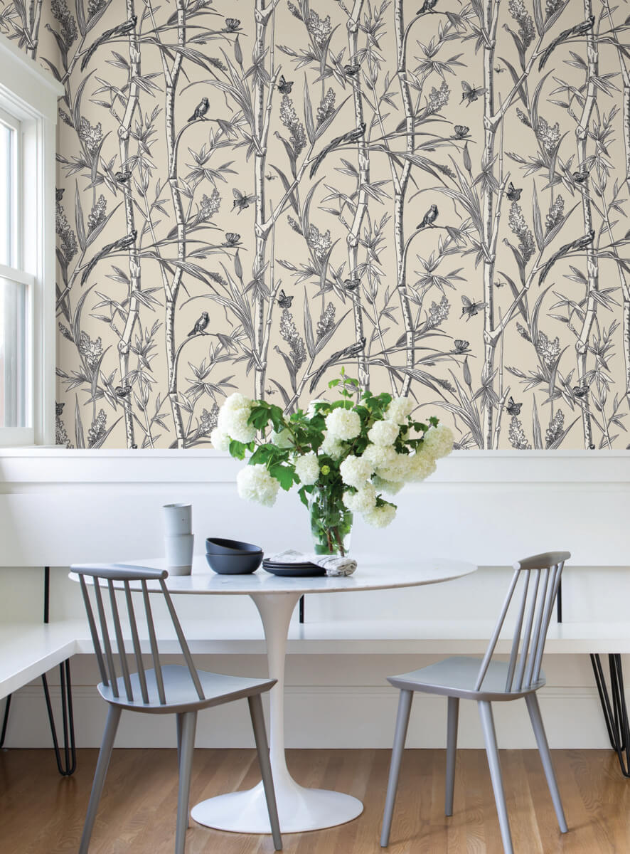 Bambou Toile Wallpaper
