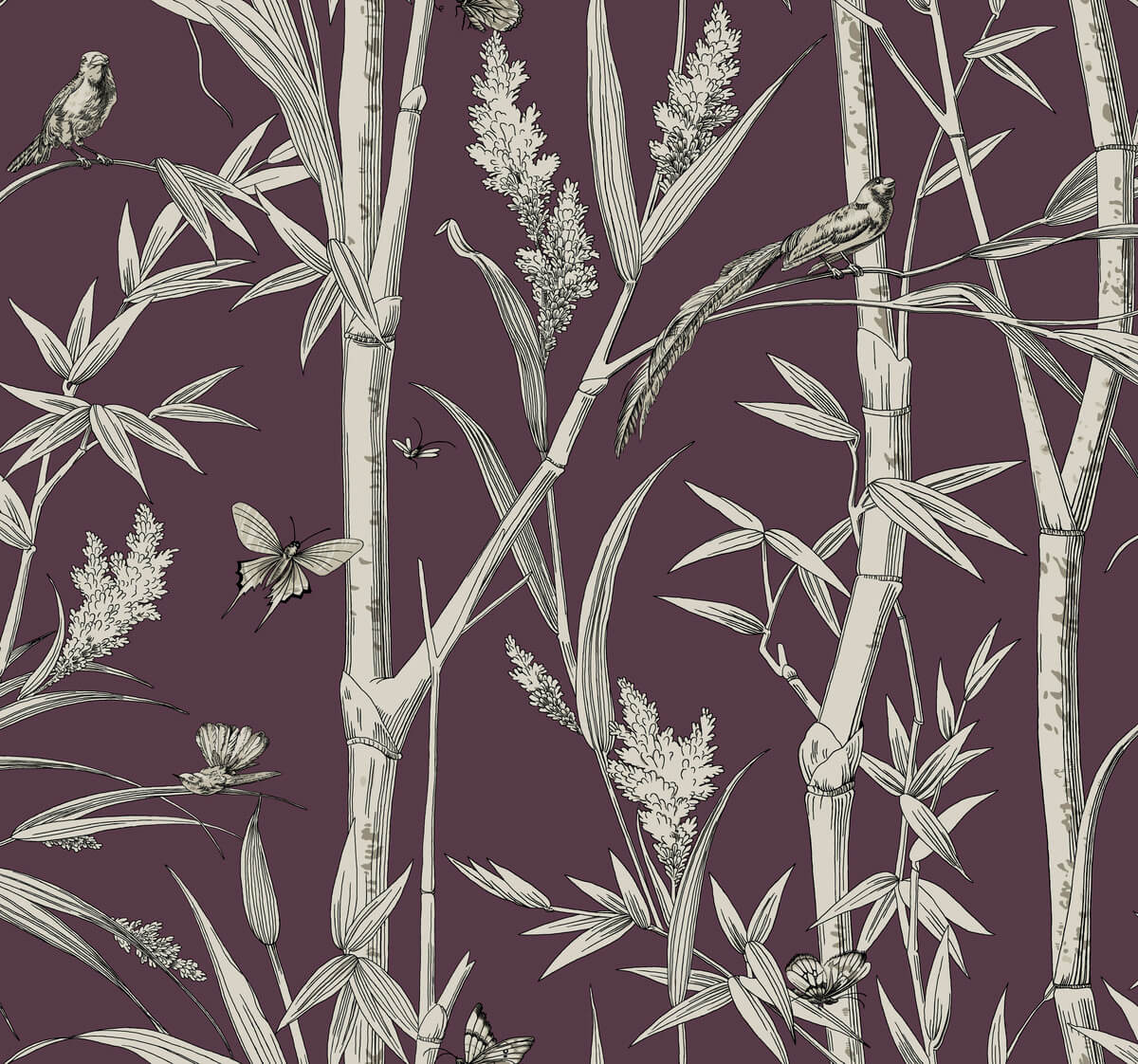 Bambou Toile Wallpaper