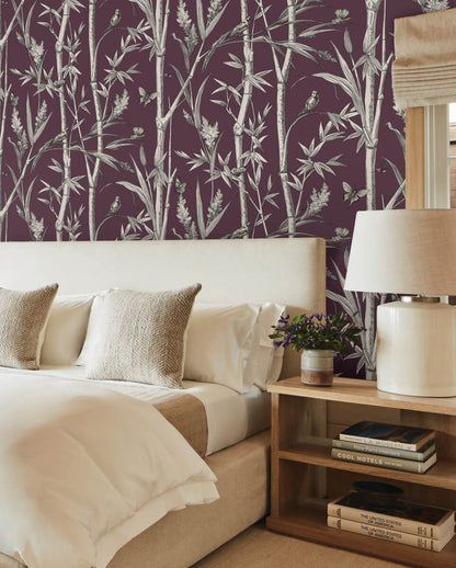 Bambou Toile Wallpaper