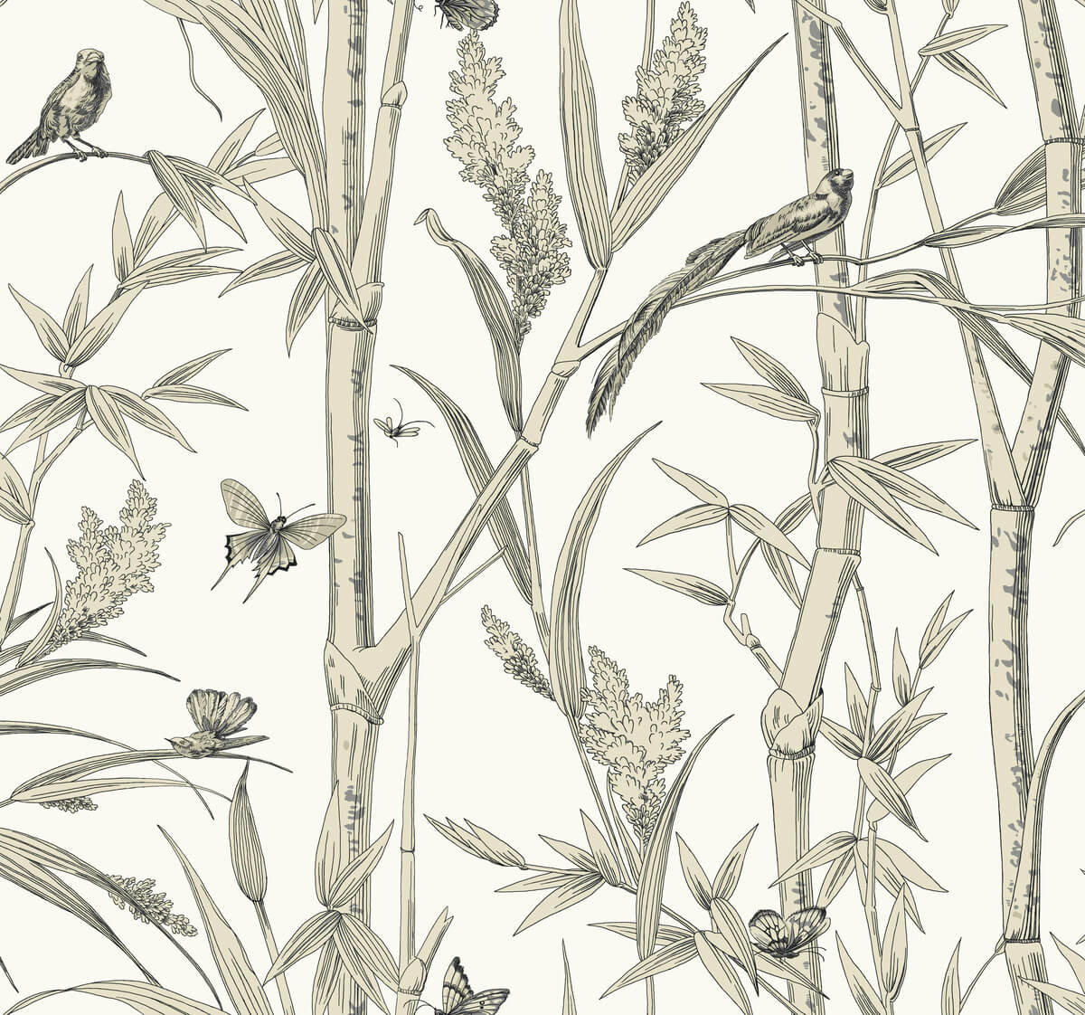Bambou Toile Wallpaper