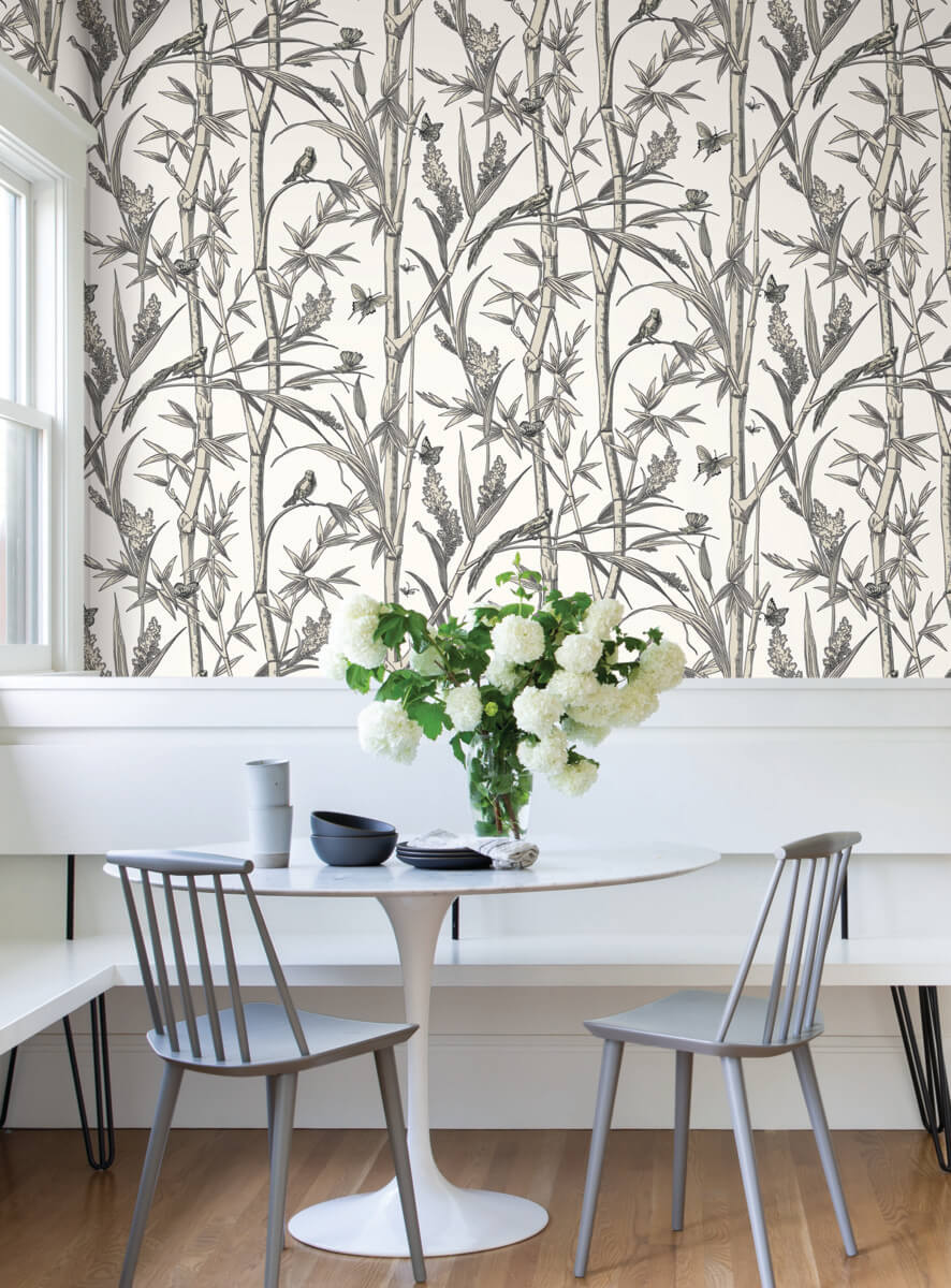 Bambou Toile Wallpaper