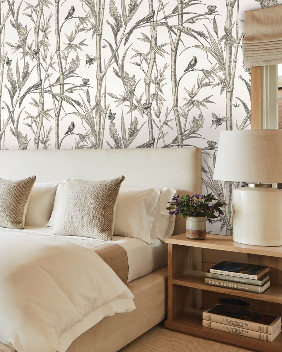 Bambou Toile Wallpaper