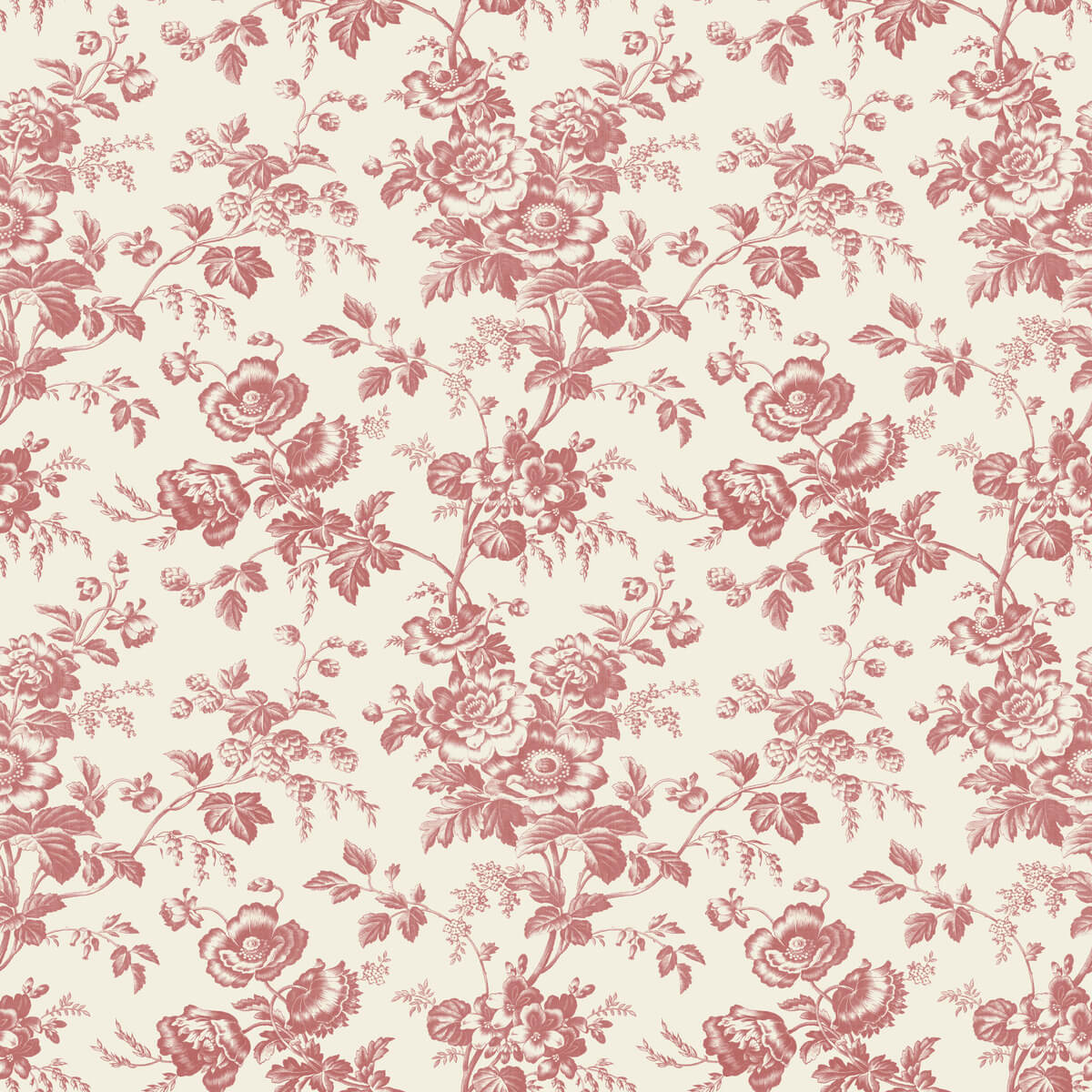 Anemone Toile Wallpaper