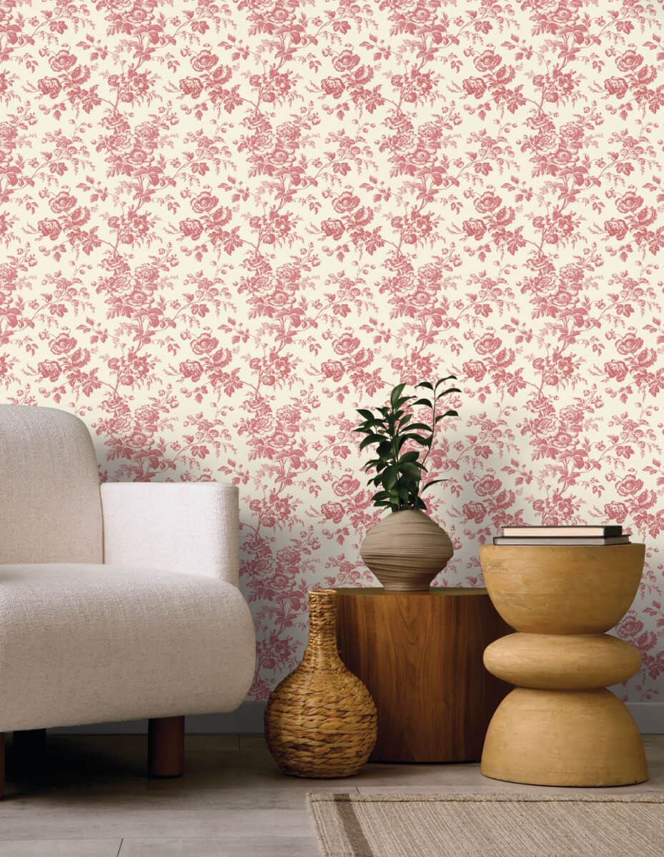 Anemone Toile Wallpaper