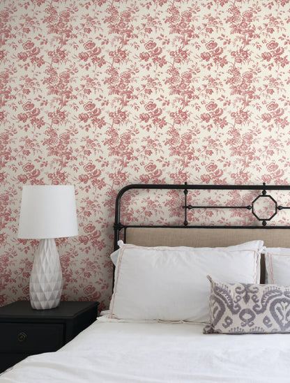 Anemone Toile Wallpaper