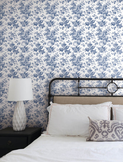 Anemone Toile Wallpaper