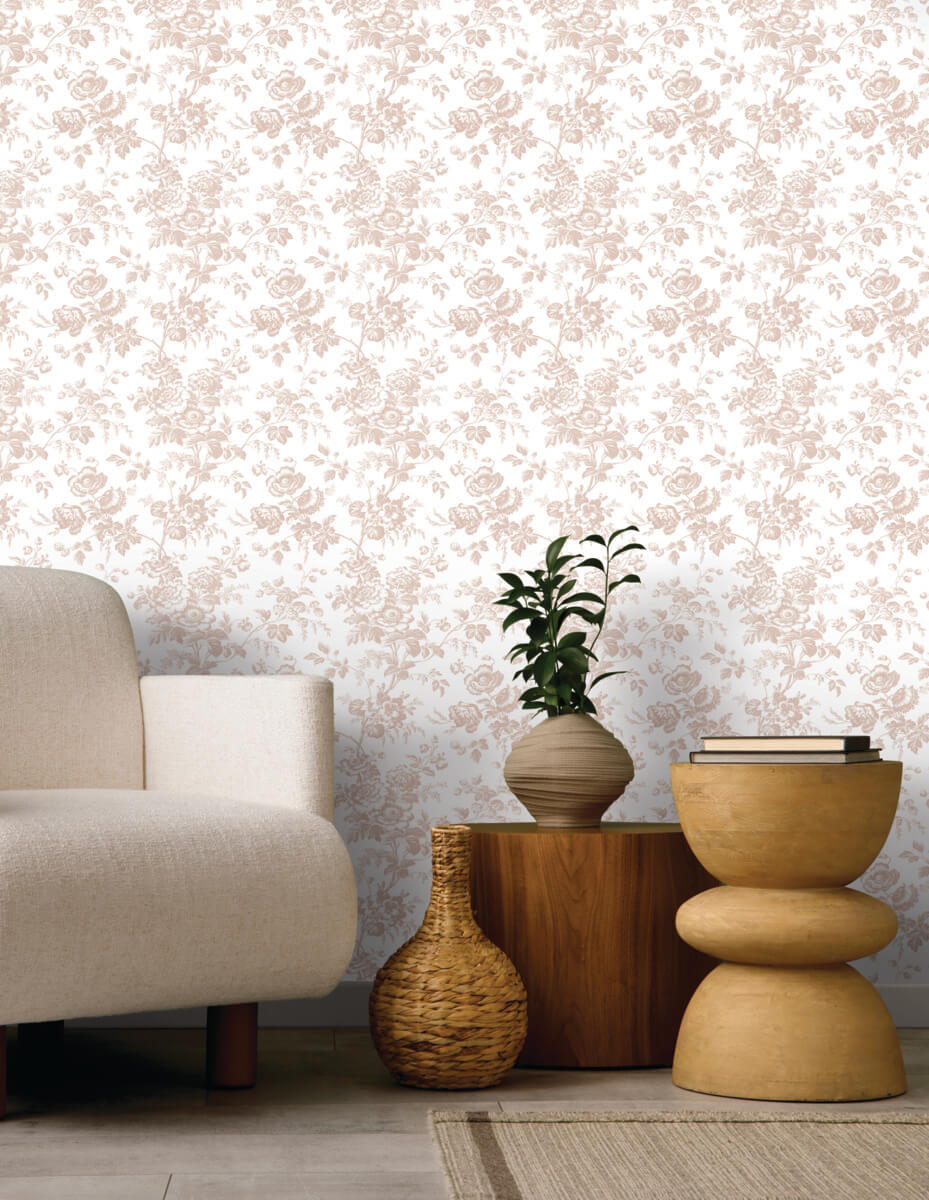 Anemone Toile Wallpaper
